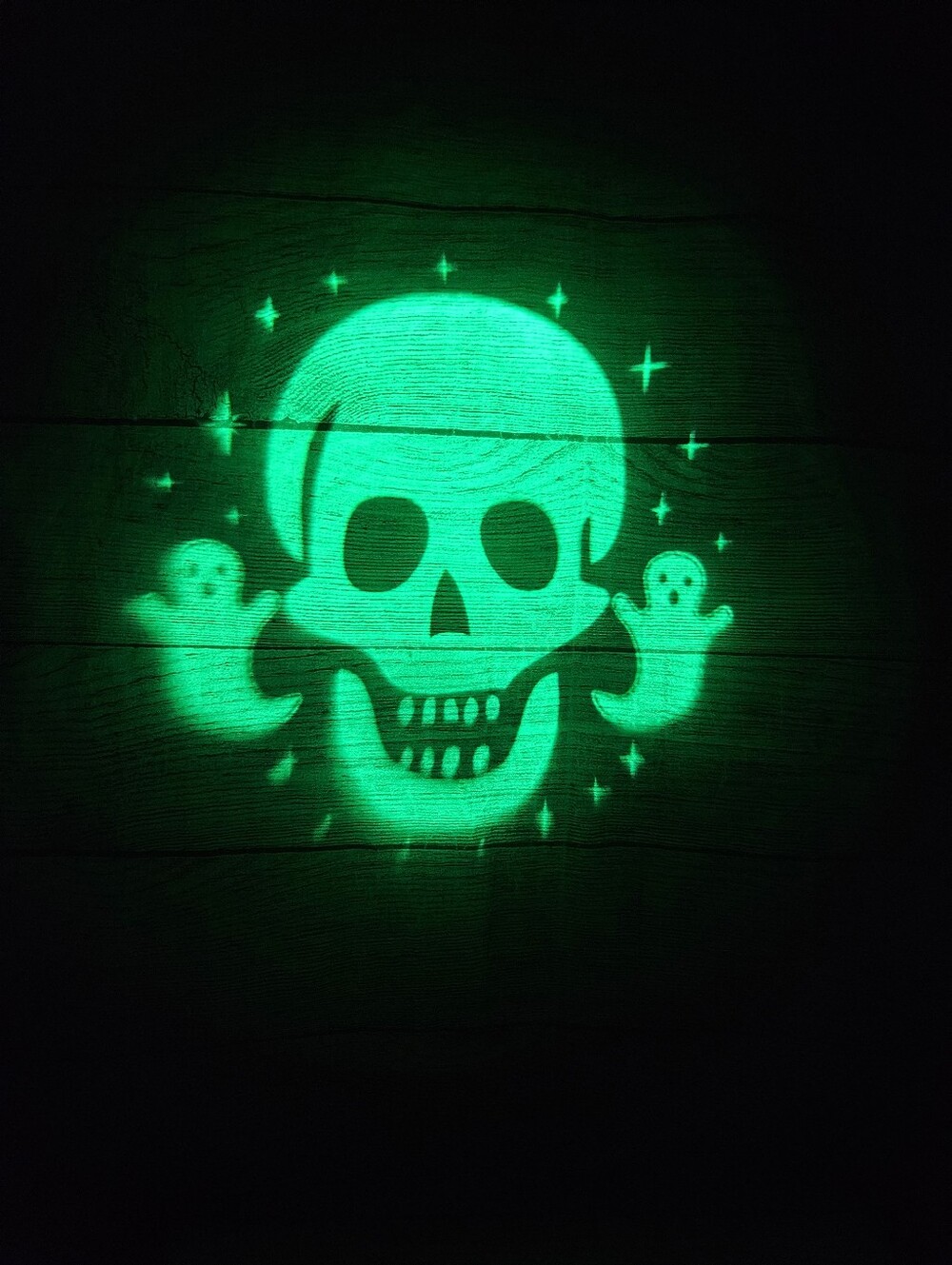 Skull and ghosts Halloween projector light